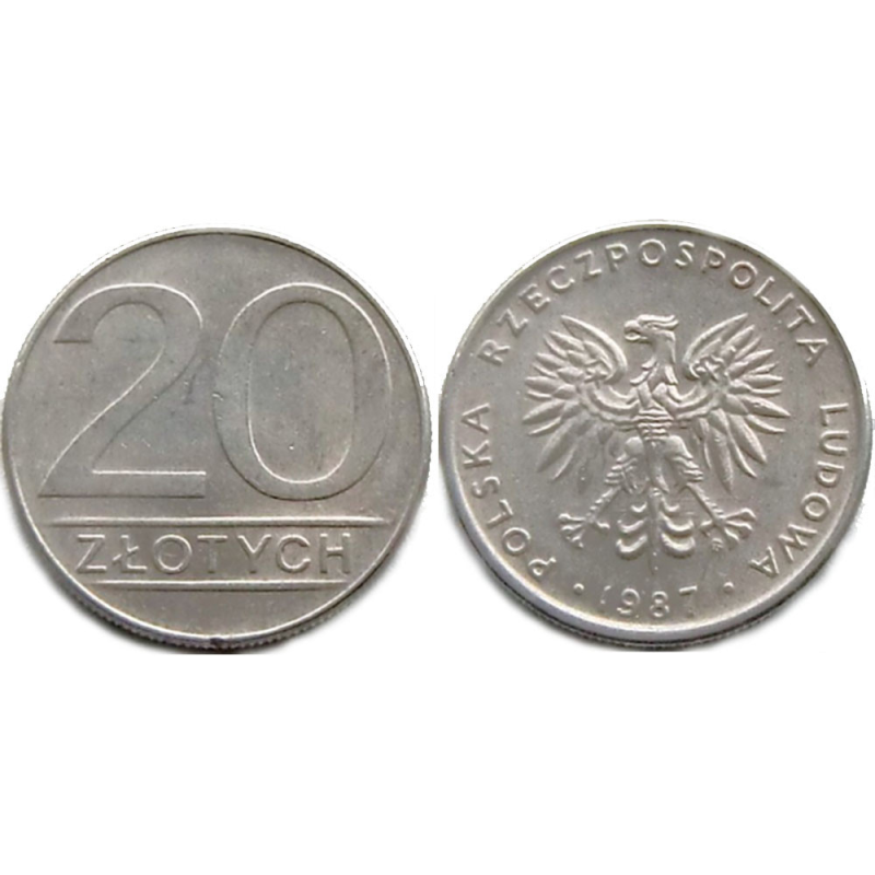 20 сміттєвих 1987,89 Польща (В) 20 сміттєвих 1987,89 Польща (В)