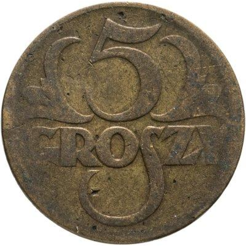 5 грошей 1923. Польща (В) 5 грошей 1923. Польща (В)
