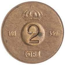 Швеція 2 ере 1957год (1)