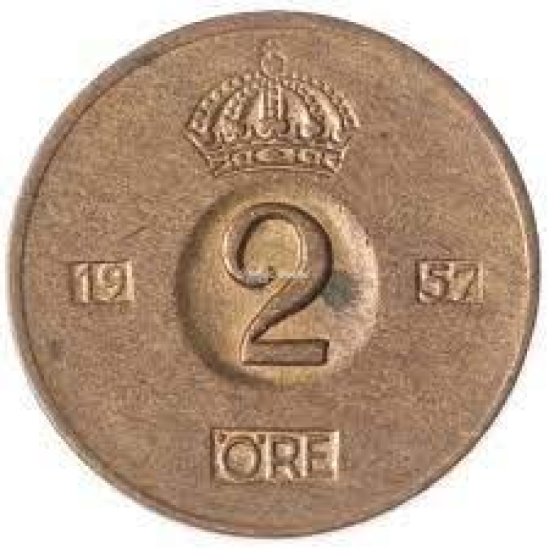 Швеція 2 ере 1957год (1)