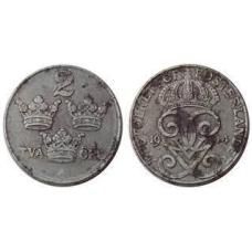 Монета 5-ере Швеція 1944-50 сталь