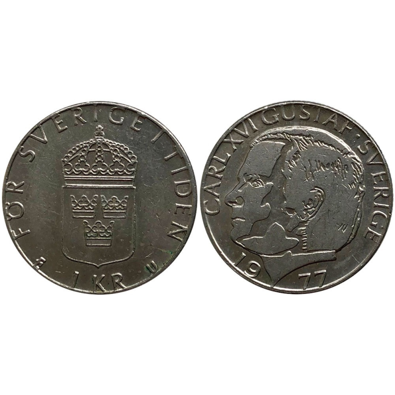 1 крона 1977-98 рік Швеція