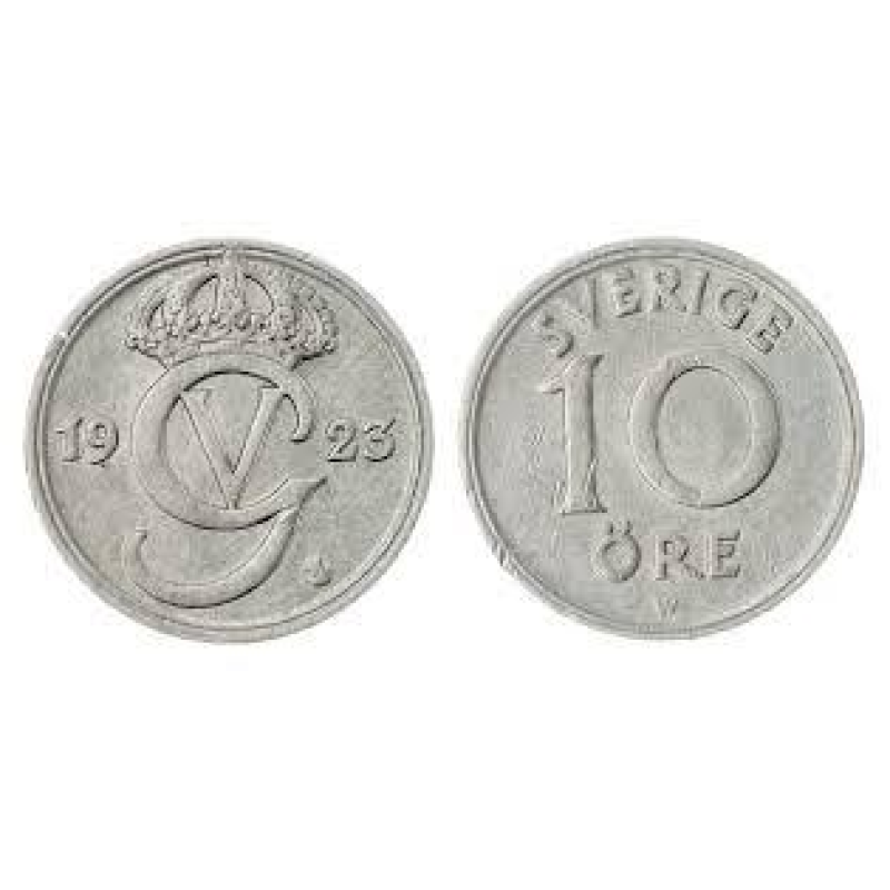 Монета Швеція 10 ере 1923 Швеция Монета Швеція 10 ере 1923 Швеция