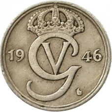 Монета Швеція 10 ере 1946 Швеция