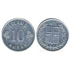 10 ейре (аурар) 1971 Ісландія. (АЛ)
