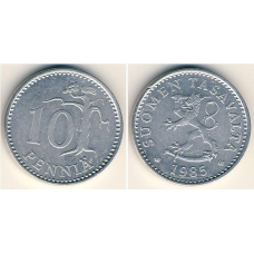 Монета 10 Пенні Фінляндія Алюміній 1985.(БЖ)
