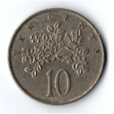 . Монета 10 міліграмів. 1969-89 рік, Ямайка. (ЕД)