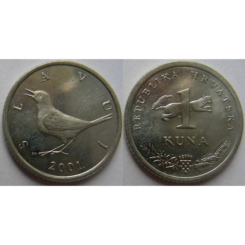 Монета Хорватія 1 куна 2001 (В)