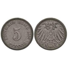 5 пфеннігів 1897 A - Німеччина