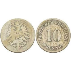 10 пфеннігів 1874 A - Німеччина