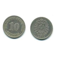 10 пфеннігів 1875 J - Німеччина
