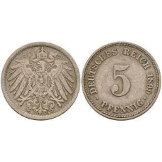 5 пфеннігів 1899 A - Німеччина