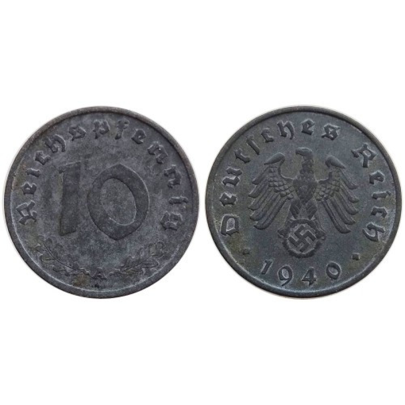 Німеччина 10 Рейхспфеннігів 1944 A Німеччина 10 Рейхспфеннігів 1944 A