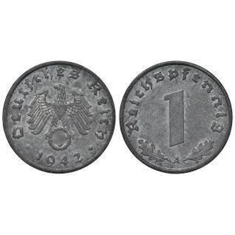 Німеччина 1 Рейхспфенниг 1942 A Німеччина 1 Рейхспфенниг 1942 A