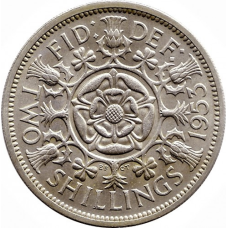 2 шиллинга, 1953 г Великобритания (коронаційні)