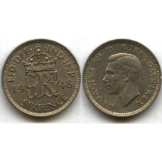 Великобританія Монета 6 пінсів Великобританія Георг VI (1947-1948)