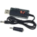 Кабель підвищуючий USB 5V - DC to 9V / 12V з перемикачем, для підключення Wi-Fi роутера модема та ін. від Power Bank