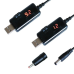 Кабель підвищуючий USB 5V - DC to 9V / 12V з перемикачем, для підключення Wi-Fi роутера модема та ін. від Power Bank
