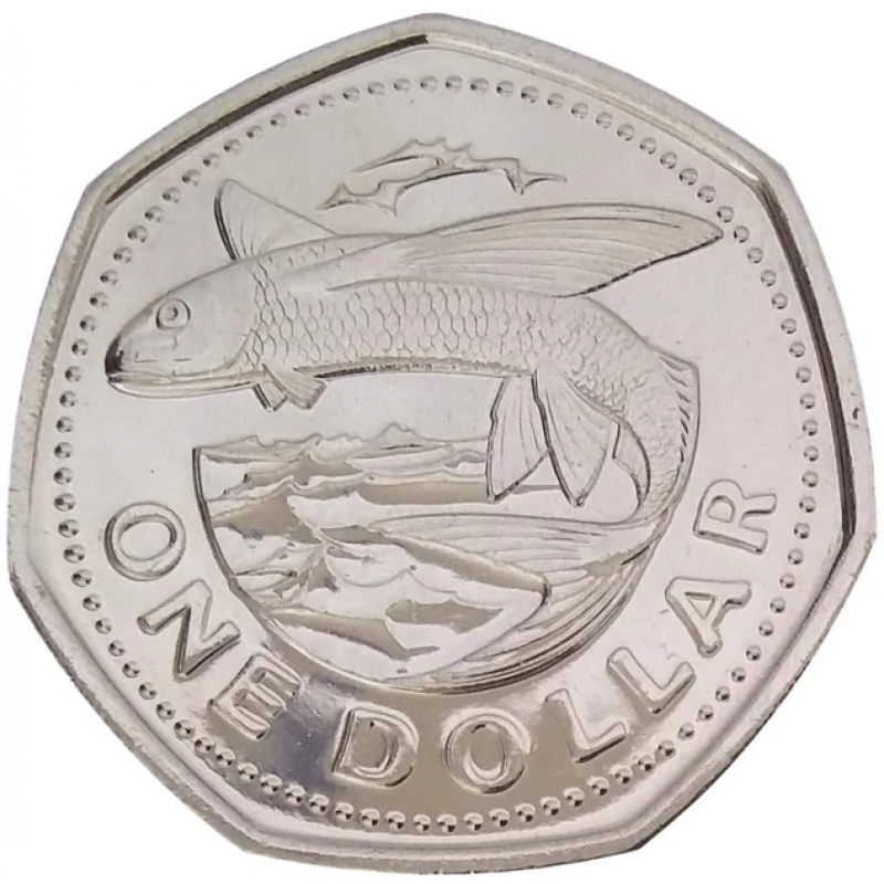 Барбадос 1 долар 2012 UNC
