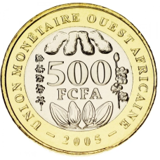 Західна Африка 500 франків 2005 Біметал UNC