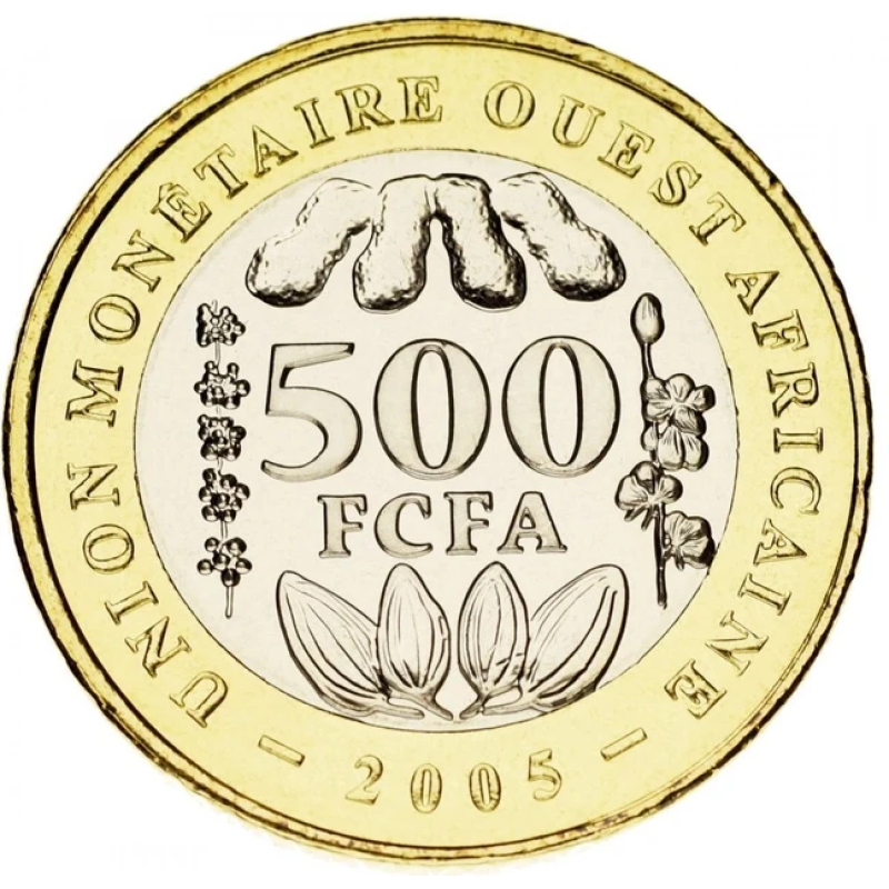 Західна Африка 500 франків 2005 Біметал UNC Західна Африка 500 франків 2005 Біметал UNC