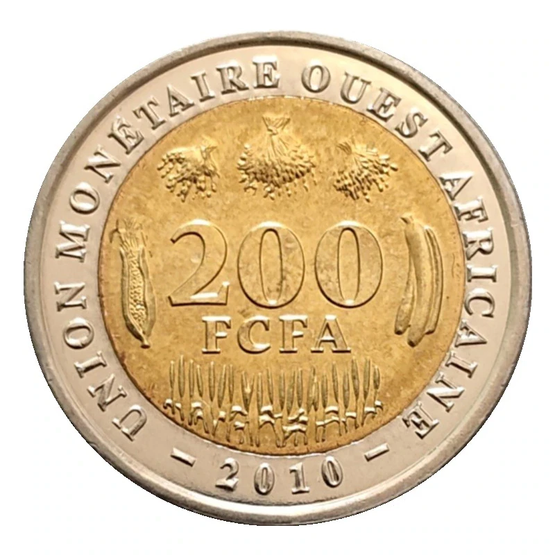 Західна Африка 200 франків 2010 Біметал UNC Західна Африка 200 франків 2010 Біметал UNC