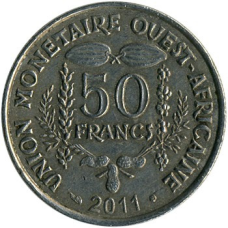 Західна Африка 50 франків 2011  UNC