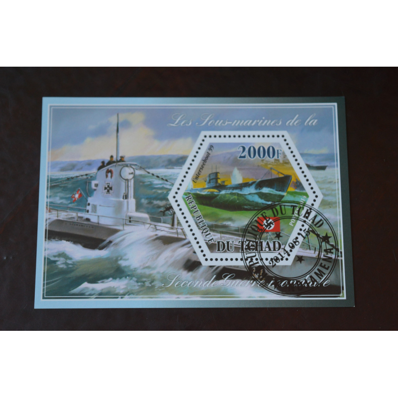 Чад. Транспорт. Марки. Техніка. Блок. 2014 рік (Б-5)
