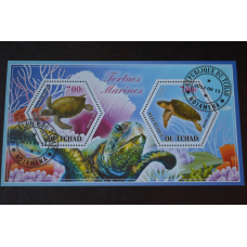 Чад. Фауна. Марки.  Блок. 2014 рік (Б-5)