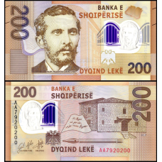 Албанія Албания 200 лек 2017р UNC Р-76 полімер