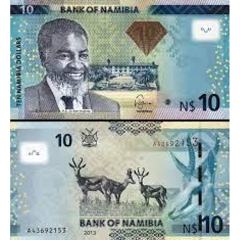 Намибия / Namibia 10 dollars 2013 Pick 11b UNC Намибия / Namibia 10 dollars 2013 Pick 11b UNC
