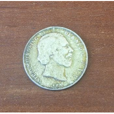 Нідерланди 1/2 гульдена 1863 г срібло.