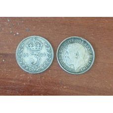Великобританія. 3 пінси 1921 р. Георг V. Срібло
