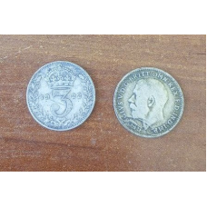 Великобританія. 3 пінси 1922 р. Георг V. Срібло