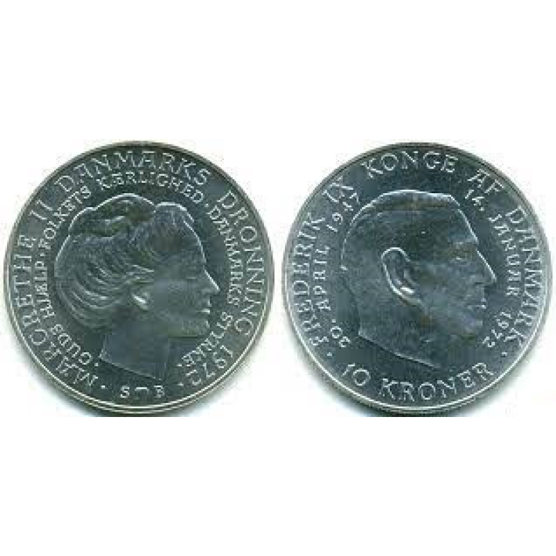 Данія 10 ере 1874год (срібло) Данія 10 ере 1874год (срібло)