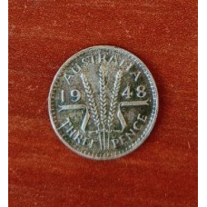 Австралія 3 пенси 1948 Срібло