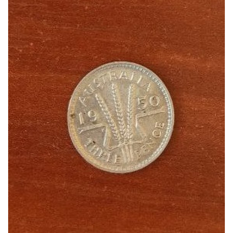 Австралія 3 пенси 1950 Срібло