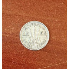 Австралія 3 пенси 1951 Срібло