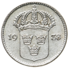 Швеція 10 ере 1936 рік (срібло)