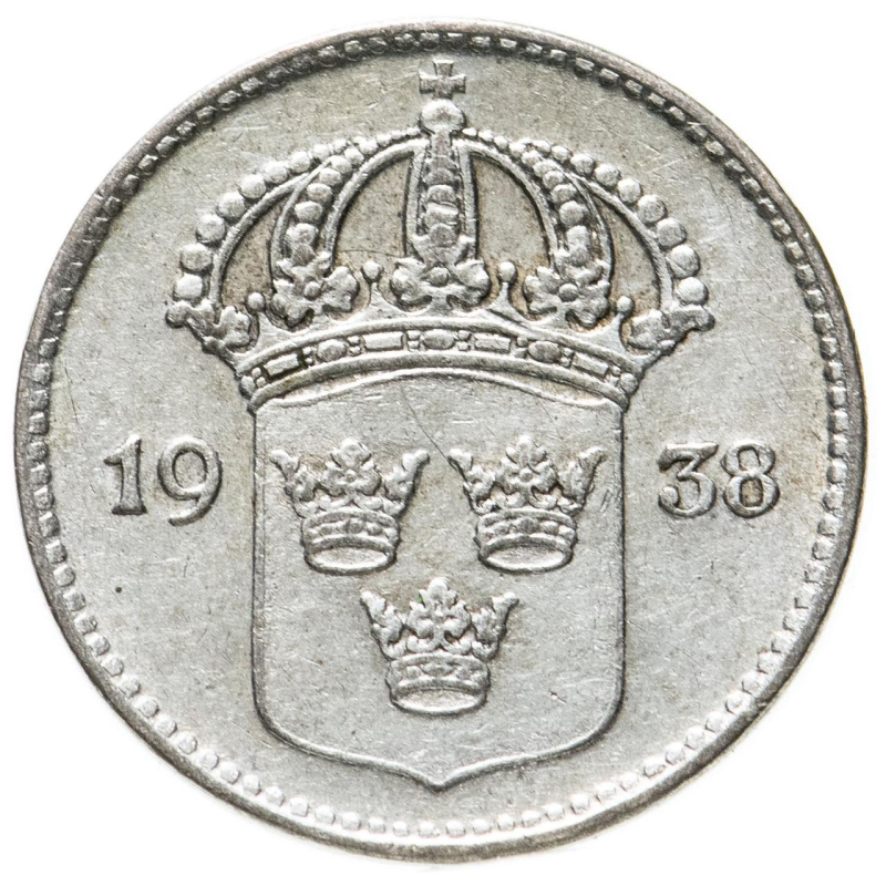 Швеція 10 ере 1936 рік (срібло)