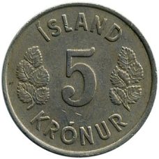 Ісландія 5 крон 1969-80