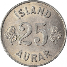 Ісландія 25 ейре, 1946-1967