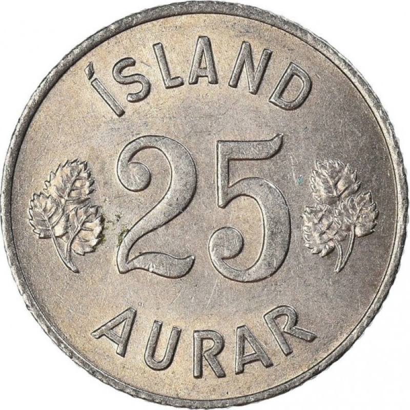 Ісландія 25 ейре, 1946-1967