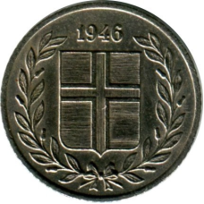 Ісландія 10 аурар 1946