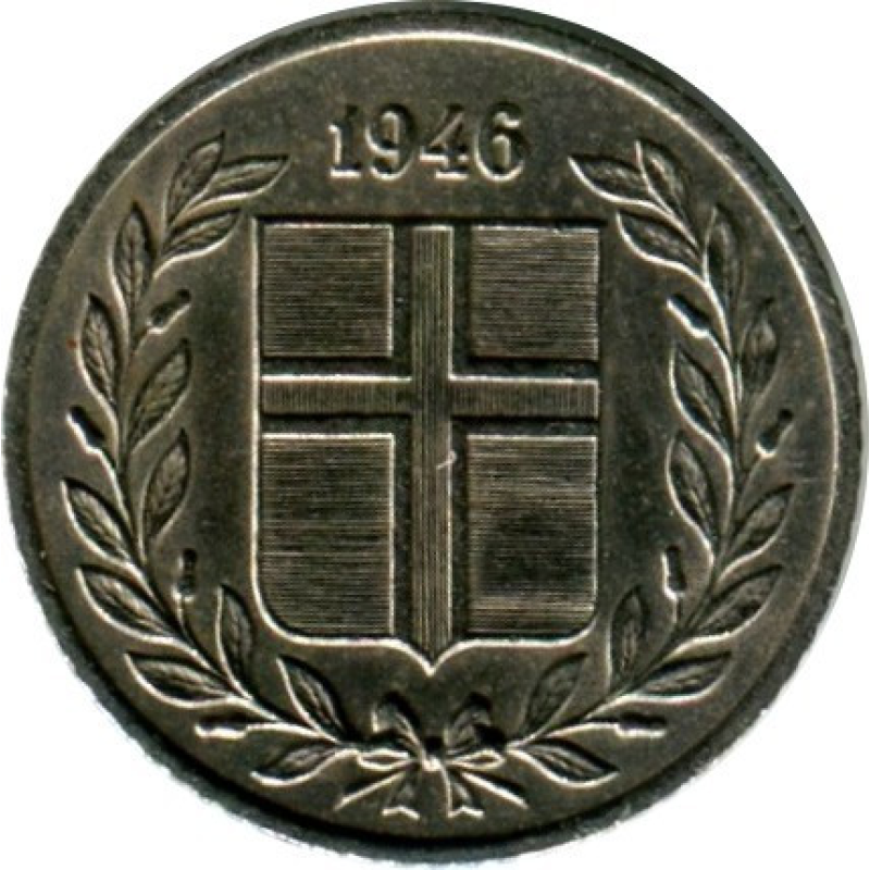 Ісландія 10 аурар 1946