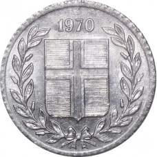 Ісландія 10 аурар 1970