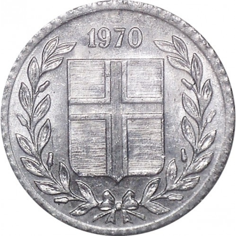 Ісландія 10 аурар 1970