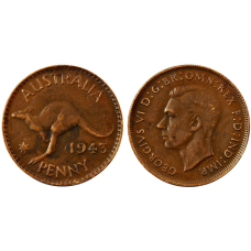 1 пінні 1943 Австралія