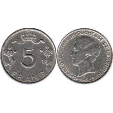 Люксембург 5 рейхсів 1949