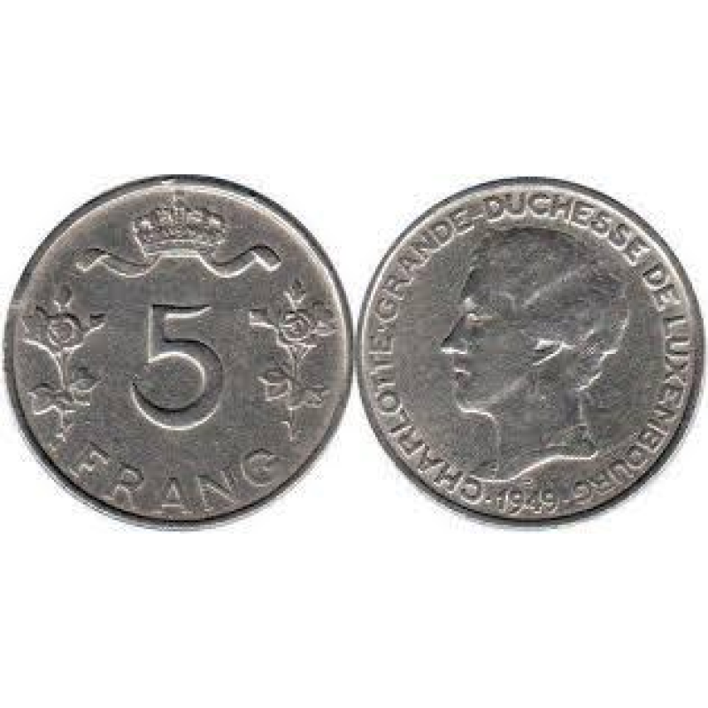 Люксембург 5 рейхсів 1949